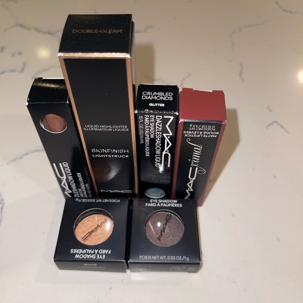 MAC Cosmetics Eyeshadow and Lipstick Collection - Brown and Red